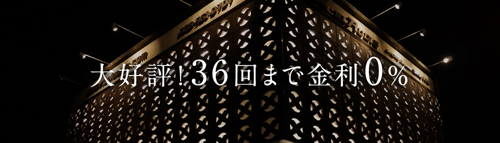 36回まで金利0%